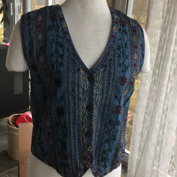 Vintage PHD Paul Harris Design embroidered vest - Picture 1 of 6